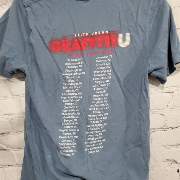 Keith Urban 2018 Tour Concert Tshirt Sz small - Picture 5 of 5